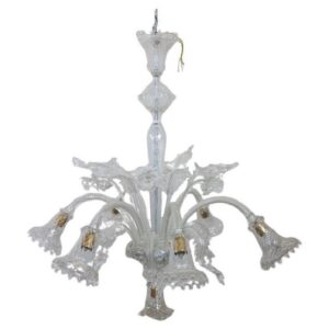 Murano glass chandelier 1980