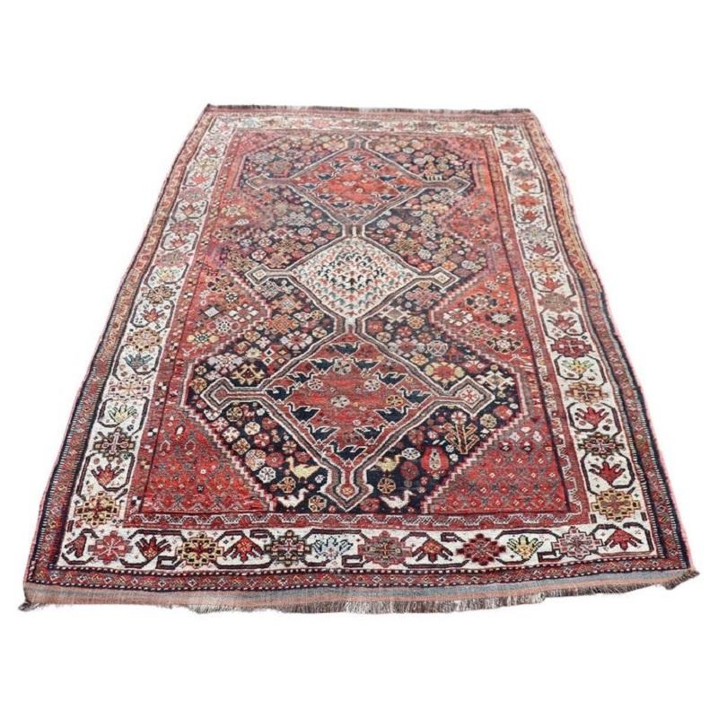 Tappeto persiano Shiraz misure 233 x 152, Medio Oriente, XX secolo