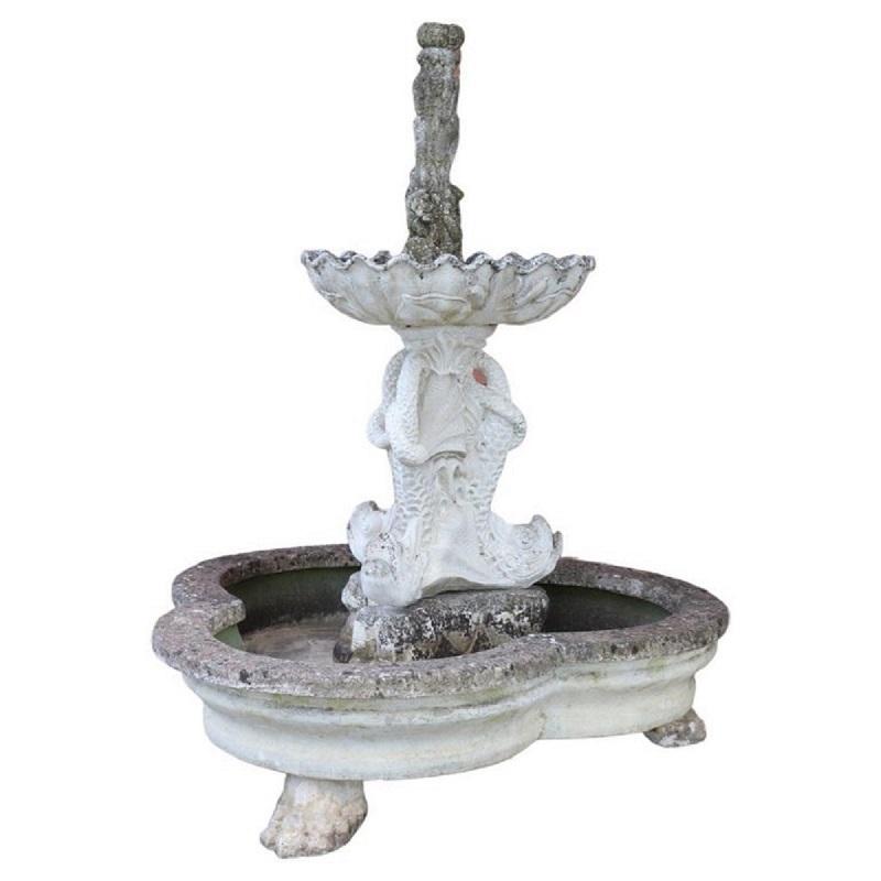 Maestosa grande fontana da giardino prima metà secolo XX