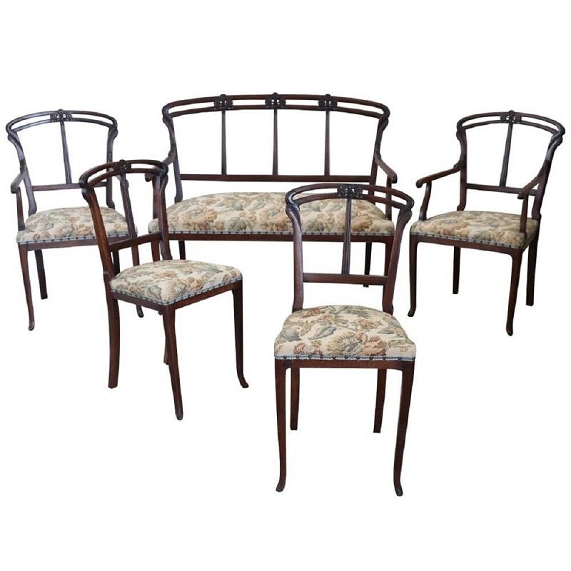 Salotto Art Nouveau inizi secolo XX