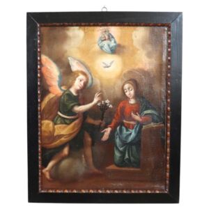Dipinto olio su tela secolo XVII l’Annunciazione